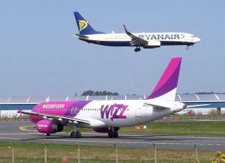 ryanair e wizzair, fonte wikipedia